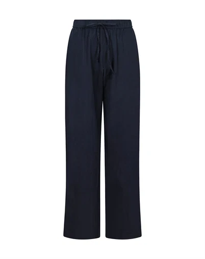 Neo Noir - Sonar Linen Bukser - Navy 